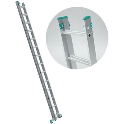 Alve'Design ALVE Echelle transformable 2 plans coulissante extensible 14 marches - Publicité Alve'Design ALVE Echelle transformable 2 plans coulissante extensible 14 marches - Publicité