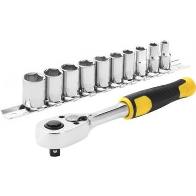 Non communiqué Jeu de cliquet et douilles STANLEY Cliquet 72 dents 1 4 10 douilles 12 pans de 5 5 a 1 - Publicité Non communiqué Jeu de cliquet et douilles STANLEY Cliquet 72 dents 1 4 10 douilles 12 pans de 5 5 a 1 - Publicité