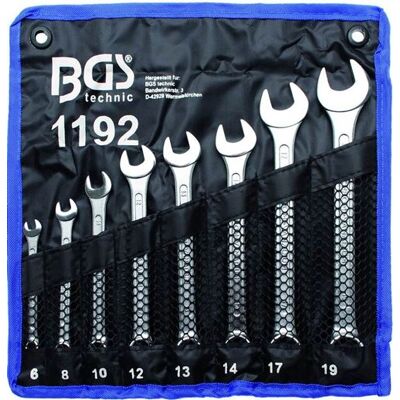 cles mixtes de 6 a 19 mm - trousse de 8 cles finition chromee bgs - Bgs Technic - Publicité cles mixtes de 6 a 19 mm - trousse de 8 cles finition chromee bgs - Bgs Technic - Publicité