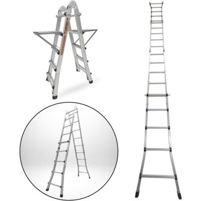 SECURY-T - Scala pieghevole e telescopica in alluminio - Ladder - Publicité SECURY-T - Scala pieghevole e telescopica in alluminio - Ladder - Publicité