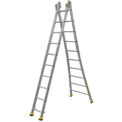 Echelle transformable base évasée 2x14 Haut. accès max. 8,15m T2 Centaure - Publicité Echelle transformable base évasée 2x14 Haut. accès max. 8,15m T2 Centaure - Publicité