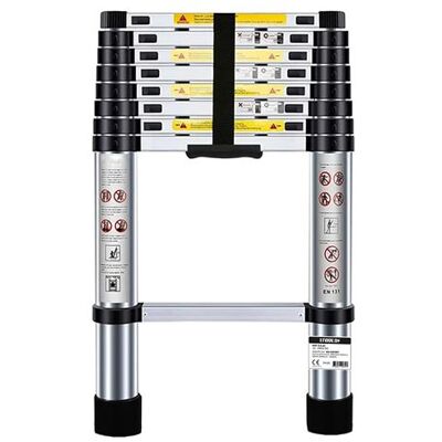 Non communiqué Échelle Télescopique BM TOOLS 2,6M en acier inoxydable, Charge 150kg Pliable Extensible Unique Droite Multi-fonction, Bricolage - Publicité Non communiqué Échelle Télescopique BM TOOLS 2,6M en acier inoxydable, Charge 150kg Pliable Extensible Unique Droite Multi-fonction, Bricolage - Publicité