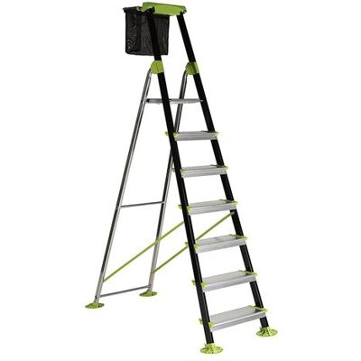 Escabeau alu 7 marches rivetées hauteur d'accès 3,45 m GARDEN STEP Centaure - Publicité Escabeau alu 7 marches rivetées hauteur d'accès 3,45 m GARDEN STEP Centaure - Publicité