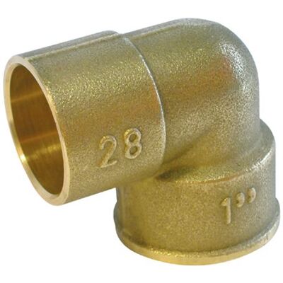 Sanitaire-distribution Coude 90° GCU Femelle à Visser - Laiton - Résistant à la Corrosion - Diamètre : F3/4'' - Doré - Publicité Sanitaire-distribution Coude 90° GCU Femelle à Visser - Laiton - Résistant à la Corrosion - Diamètre : F3/4'' - Doré - Publicité