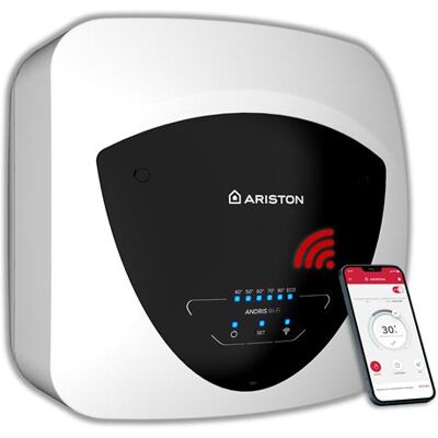 Non communiqué électrique - Ariston ANDRIS ELITE WIFI 30L - Sur-évier, 13% d’Economies d’Energie Blanc - Publicité Non communiqué électrique - Ariston ANDRIS ELITE WIFI 30L - Sur-évier, 13% d’Economies d’Energie Blanc - Publicité