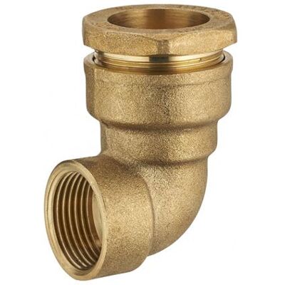 Non communiqué Coude F à compression laiton D.20 pour tube en polyéthylène - Publicité Non communiqué Coude F à compression laiton D.20 pour tube en polyéthylène - Publicité