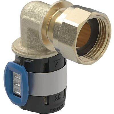 Non communiqué Coude raccord 90° FlowFit avec écrou de serrage - DN 12 - Ø 16 mm x G 3/8'' - GEBERIT - 620.685.00.1 - Publicité Non communiqué Coude raccord 90° FlowFit avec écrou de serrage - DN 12 - Ø 16 mm x G 3/8'' - GEBERIT - 620.685.00.1 - Publicité