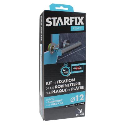 Arcanaute Kit de fixation pour cloison STARFIX robinetterie entraxe 150 à glissement dia 12 - Publicité Arcanaute Kit de fixation pour cloison STARFIX robinetterie entraxe 150 à glissement dia 12 - Publicité