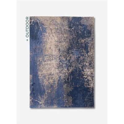 Tapis Louis de Poortere Mad Men Cracks Bleu Abîme - 140x200cm - Publicité Tapis Louis de Poortere Mad Men Cracks Bleu Abîme - 140x200cm - Publicité