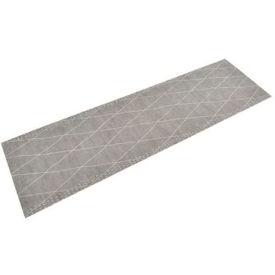 vidaXL Tapis de cuisine gris clair 45 x 150 cm - Antidérapant, Lavable, Velours - Publicité vidaXL Tapis de cuisine gris clair 45 x 150 cm - Antidérapant, Lavable, Velours - Publicité