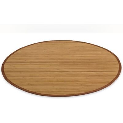 Non communiqué Tapis bambou 120 cm rond marron Marron - Publicité Non communiqué Tapis bambou 120 cm rond marron Marron - Publicité