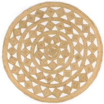 Tapis en jute fait main vidaXL 180cm - Revêtement de sol tressé - Publicité Tapis en jute fait main vidaXL 180cm - Revêtement de sol tressé - Publicité