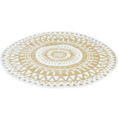 IDMARKET - ROUND - Natural - White - Rug - Publicité IDMARKET - ROUND - Natural - White - Rug - Publicité