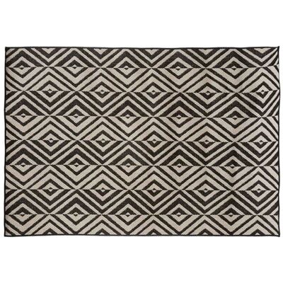 Non communiqué Atmosphera - Tapis rectangulaire intérieur et extérieur Géométrique - 120 x 160 cm - Noir et blanc Blanc - Publicité Non communiqué Atmosphera - Tapis rectangulaire intérieur et extérieur Géométrique - 120 x 160 cm - Noir et blanc Blanc - Publicité