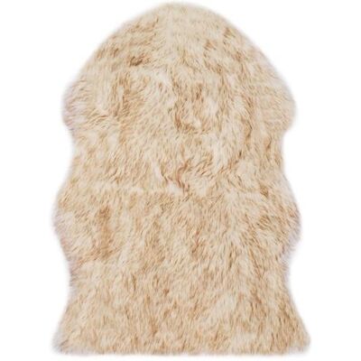 vidaXL Tapis 60x90 cm Peau de mouton synthétique marron melange - Tapis - Publicité vidaXL Tapis 60x90 cm Peau de mouton synthétique marron melange - Tapis - Publicité