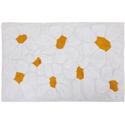 Tapis Daisy Atmosphera - Motifs Floraux Relief Coton 90x60cm - Publicité Tapis Daisy Atmosphera - Motifs Floraux Relief Coton 90x60cm - Publicité
