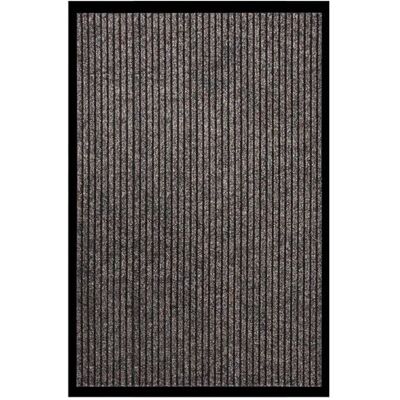 vidaXL Tapis d'entrée rayé beige 80x120cm - Publicité vidaXL Tapis d'entrée rayé beige 80x120cm - Publicité