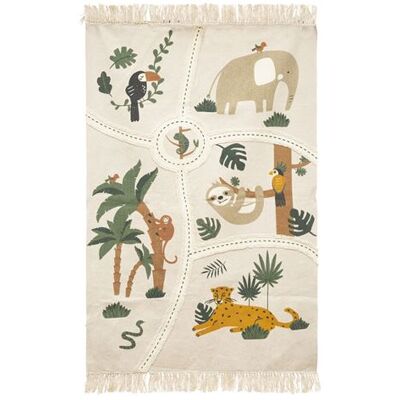 Non communiqué Atmosphera - Tapis enfant en coton Jungle - 100 x 150 cm - JUNGLE Beige - Publicité Non communiqué Atmosphera - Tapis enfant en coton Jungle - 100 x 150 cm - JUNGLE Beige - Publicité