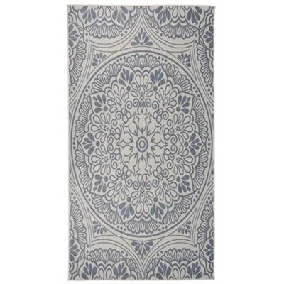 Tapis d'extérieur à tissage plat vidaXL 80x150 cm Motif Bleu - Tapis d'extérieur - Publicité Tapis d'extérieur à tissage plat vidaXL 80x150 cm Motif Bleu - Tapis d'extérieur - Publicité