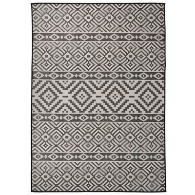 vidaXL Tapis extérieur à rayures noires 120x170 cm - Tapis de jardin - Publicité vidaXL Tapis extérieur à rayures noires 120x170 cm - Tapis de jardin - Publicité