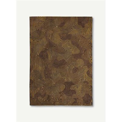 Tapis Coral Design Louis de Poortere - 140x200cm - Noir Or - Publicité Tapis Coral Design Louis de Poortere - 140x200cm - Noir Or - Publicité