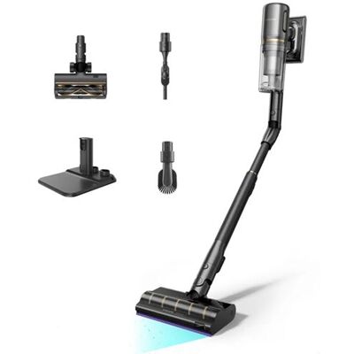 Non communiqué Dreame V20 Pro-A Aspirateur sans fil , nettoyage des bords 0,01 mm, sols durs, tapis et cheveux, sans nœuds, puissance d'aspiration 210 AW, autonomie 90 min, filtration 99,99 % Noir - Publicité Non communiqué Dreame V20 Pro-A Aspirateur sans fil , nettoyage des bords 0,01 mm, sols durs, tapis et cheveux, sans nœuds, puissance d'aspiration 210 AW, autonomie 90 min, filtration 99,99 % Noir - Publicité