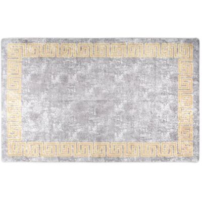 Tapis lavable gris antidérapant 80x150cm vidaXL - Décoration de sol - Publicité Tapis lavable gris antidérapant 80x150cm vidaXL - Décoration de sol - Publicité