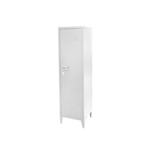 Non communiqué Armoire 1 porte 38x38x137 cm en métal blanc Marron - Publicité Non communiqué Armoire 1 porte 38x38x137 cm en métal blanc Marron - Publicité