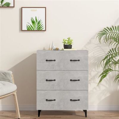 Non communiqué vidaXL Buffet gris béton 69,5x34x90 cm bois d'ingénierie812163 Gris - Publicité Non communiqué vidaXL Buffet gris béton 69,5x34x90 cm bois d'ingénierie812163 Gris - Publicité
