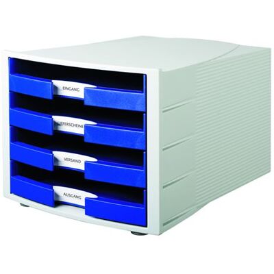 HAN Commode Impact HA-1011-X-14 avec 4 tiroirs ouverts, bleu Bleu - Publicité HAN Commode Impact HA-1011-X-14 avec 4 tiroirs ouverts, bleu Bleu - Publicité