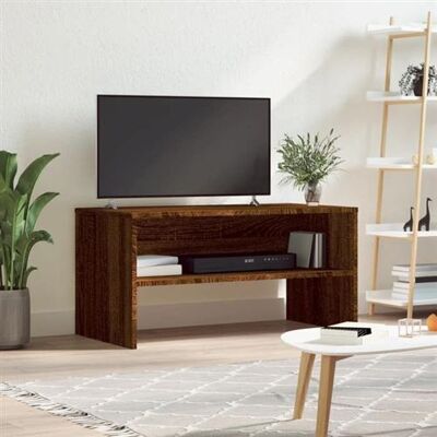 Non communiqué vidaXL Meuble TV chêne marron 80x40x40 cm bois d'ingénierie 815236 Marron - Publicité Non communiqué vidaXL Meuble TV chêne marron 80x40x40 cm bois d'ingénierie 815236 Marron - Publicité