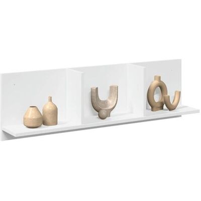 Armoire murale vidaXL 100x16,5x30 cm Bois d'ingénierie Blanc - Armoire murale - Publicité Armoire murale vidaXL 100x16,5x30 cm Bois d'ingénierie Blanc - Armoire murale - Publicité