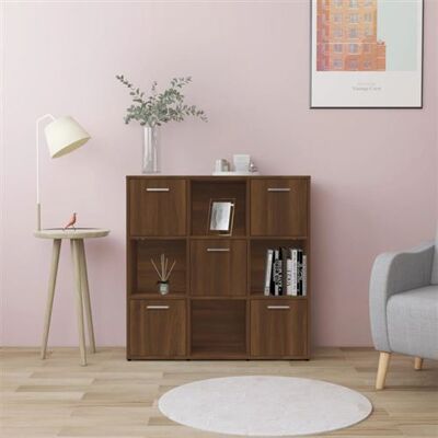 Non communiqué Bibliothèque Chêne marron 90x30x90 cm Bois d ingénierie Marron - Publicité Non communiqué Bibliothèque Chêne marron 90x30x90 cm Bois d ingénierie Marron - Publicité