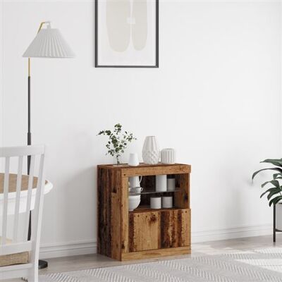 vidaXL - Rustic Wood Buffet - Marron - Rectangulaire - Buffet - Publicité vidaXL - Rustic Wood Buffet - Marron - Rectangulaire - Buffet - Publicité