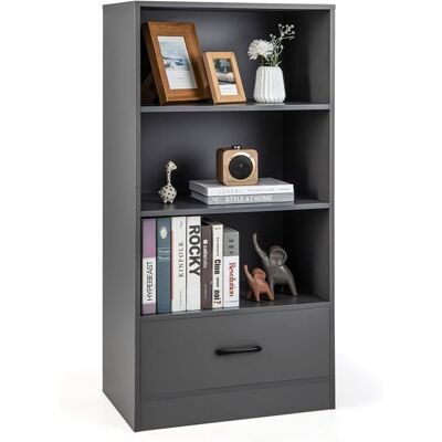 Étagère de rangement 4 niveaux Costway - Design classique - Capacité 90 kg - Publicité Étagère de rangement 4 niveaux Costway - Design classique - Capacité 90 kg - Publicité