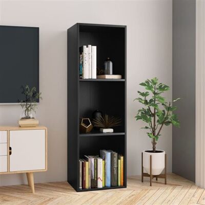 vidaXL Bibliothèque - Noir 36x30x114 cm - Meuble à livres & TV - Publicité vidaXL Bibliothèque - Noir 36x30x114 cm - Meuble à livres & TV - Publicité