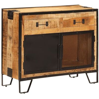 Non communiqué vidaXL Dressoir 80x31x66 cm massief ruw mangohout en metaal355843 Bois - Publicité Non communiqué vidaXL Dressoir 80x31x66 cm massief ruw mangohout en metaal355843 Bois - Publicité