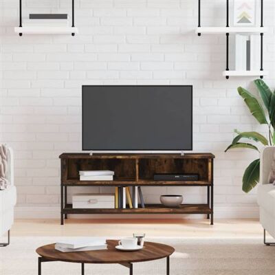 Non communiqué Meuble TV chêne fumé 100x35x45 cm bois d ingénierie Marron - Publicité Non communiqué Meuble TV chêne fumé 100x35x45 cm bois d ingénierie Marron - Publicité