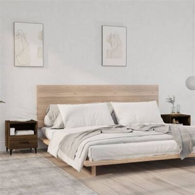 Non communiqué Tables de chevet 2 pcs Chêne marron Bois d ingénierie Marron - Publicité Non communiqué Tables de chevet 2 pcs Chêne marron Bois d ingénierie Marron - Publicité
