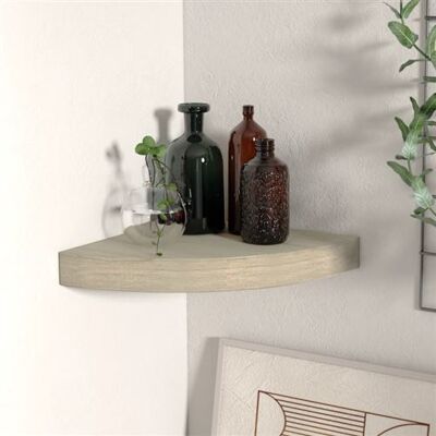 Non communiqué Étagère d angle flottante chêne 25x25x3,8 cm MDF Chêne - Publicité Non communiqué Étagère d angle flottante chêne 25x25x3,8 cm MDF Chêne - Publicité