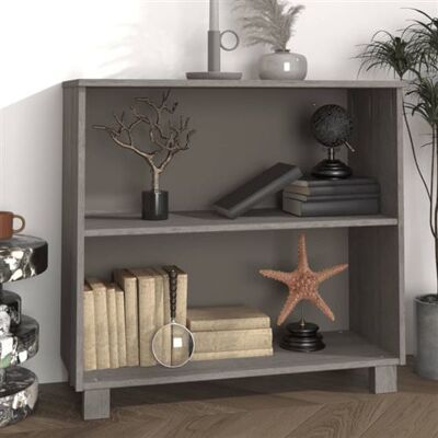 Non communiqué Buffet HAMAR Gris clair 85x35x80 cm Bois massif de pin Gris - Publicité Non communiqué Buffet HAMAR Gris clair 85x35x80 cm Bois massif de pin Gris - Publicité