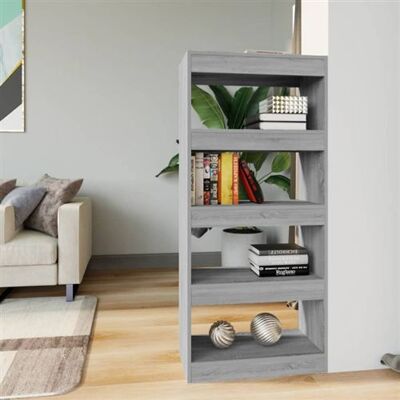 Non communiqué Bibliothèque Cloison Sonoma gris 60x30x135 cm Bois d ingénierie Gris - Publicité Non communiqué Bibliothèque Cloison Sonoma gris 60x30x135 cm Bois d ingénierie Gris - Publicité