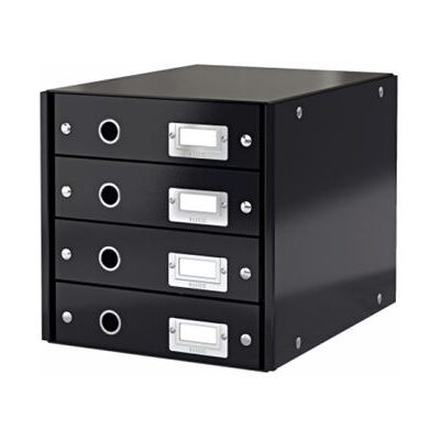 Module de classement LEITZ Click&Store Wow 4 tiroirs noir - Publicité Module de classement LEITZ Click&Store Wow 4 tiroirs noir - Publicité