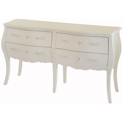 Charmy Commode Double Blanche - Commode - Publicité Charmy Commode Double Blanche - Commode - Publicité