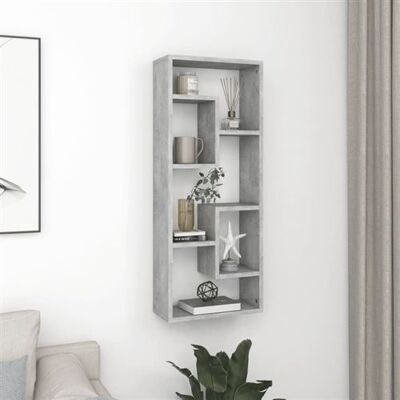 Non communiqué vidaXL Wandschap 36x16x90 cm bewerkt hout betongrijs803015 Gris - Publicité Non communiqué vidaXL Wandschap 36x16x90 cm bewerkt hout betongrijs803015 Gris - Publicité