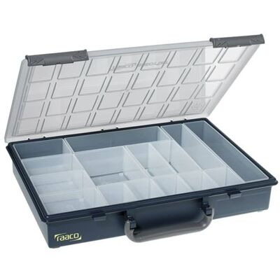 Boîte à compartiments Assorter 55 4 x 8 avec 15 inserts Raaco 136211 405040 - Publicité Boîte à compartiments Assorter 55 4 x 8 avec 15 inserts Raaco 136211 405040 - Publicité