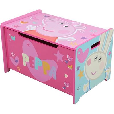 Non communiqué PEPPA PIG - Coffre à jouets - Coffre de rangement en bois pour enfants Multicolore - Publicité Non communiqué PEPPA PIG - Coffre à jouets - Coffre de rangement en bois pour enfants Multicolore - Publicité