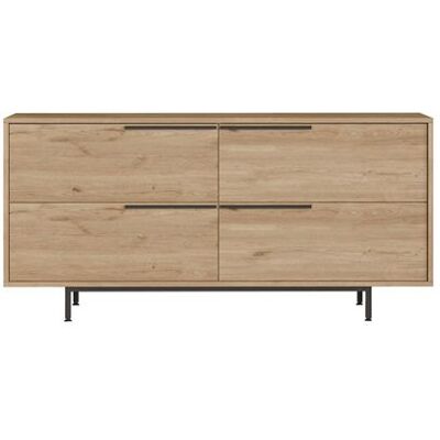 Non communiqué Buffet 4 portes finition bois et métal noir 160x75cm ABEY CONCEPT USINE Bois - Publicité Non communiqué Buffet 4 portes finition bois et métal noir 160x75cm ABEY CONCEPT USINE Bois - Publicité