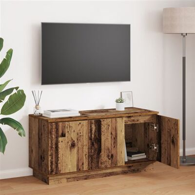 Non communiqué Meuble TV Bois ancien 100x38x49 cm Bois d ingénierie - Publicité Non communiqué Meuble TV Bois ancien 100x38x49 cm Bois d ingénierie - Publicité
