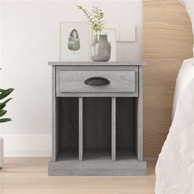 Non communiqué vidaXL Table de chevet sonoma gris 43x36x50 cm816356 Gris - Publicité Non communiqué vidaXL Table de chevet sonoma gris 43x36x50 cm816356 Gris - Publicité